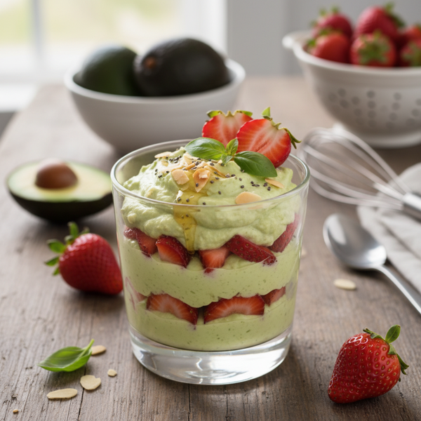 Creamy Avocado Strawberry Delight recipe