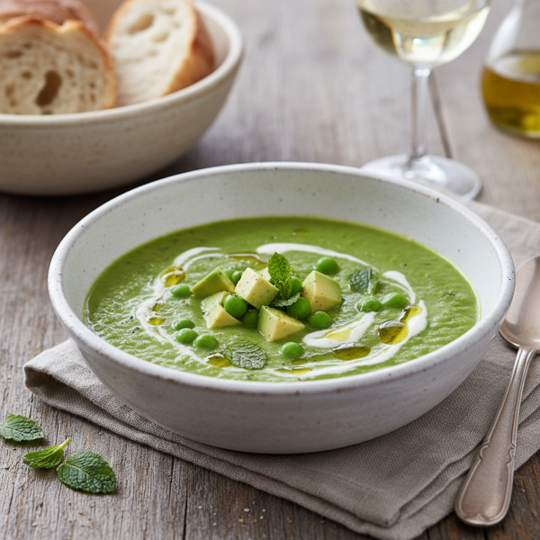 Creamy Avocado & Pea Delight recipe