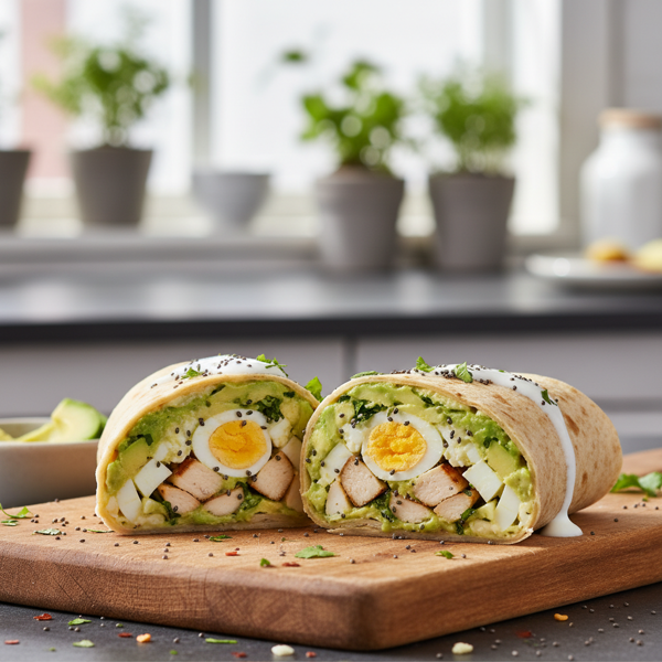 Creamy Avocado & Protein-Packed Egg Wrap recipe