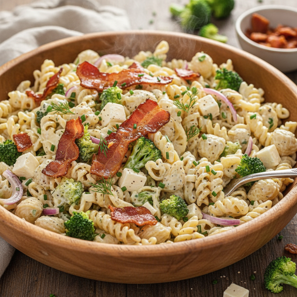 Creamy Bacon-Broccoli Pasta Salad recipe