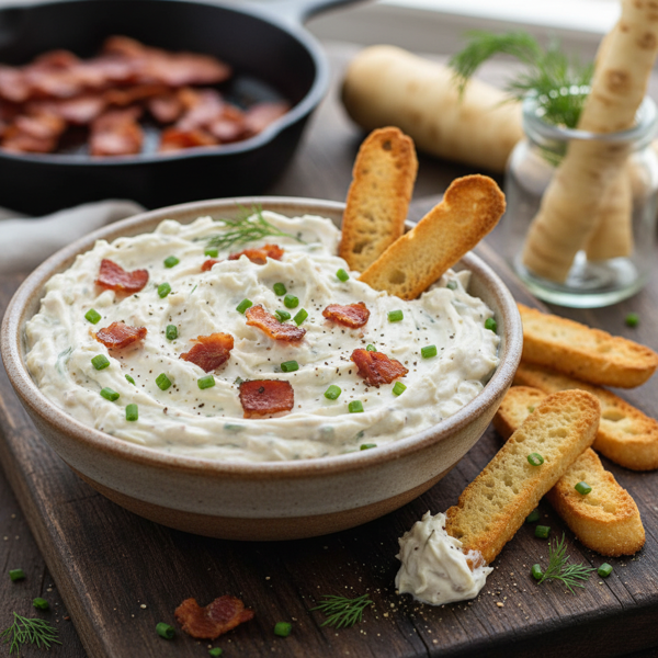 Creamy Bacon Horseradish Delight recipe