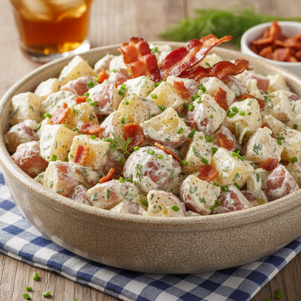 Creamy Bacon Ranch Potato Salad Delight recipe