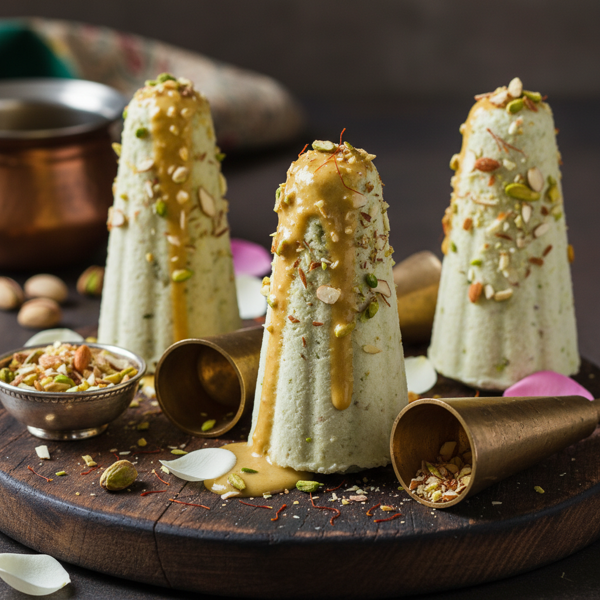 Creamy Badam-Pista Kulfi Delight recipe