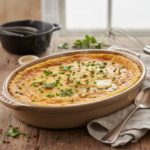 Creamy Baked Cornmeal Polenta recipe