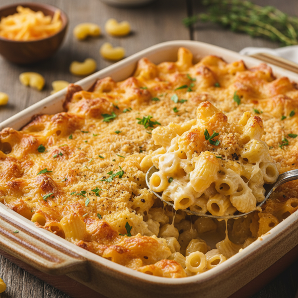 Creamy Baked Elbow Macaroni and Cheese recipe