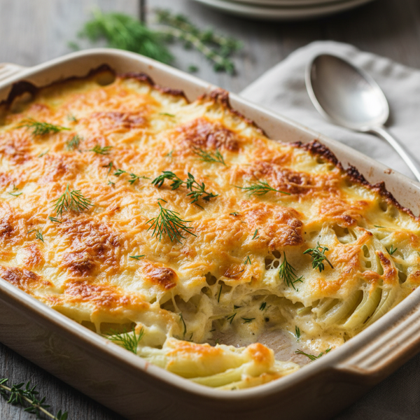 Creamy Baked Fennel with Parmesan recipe
