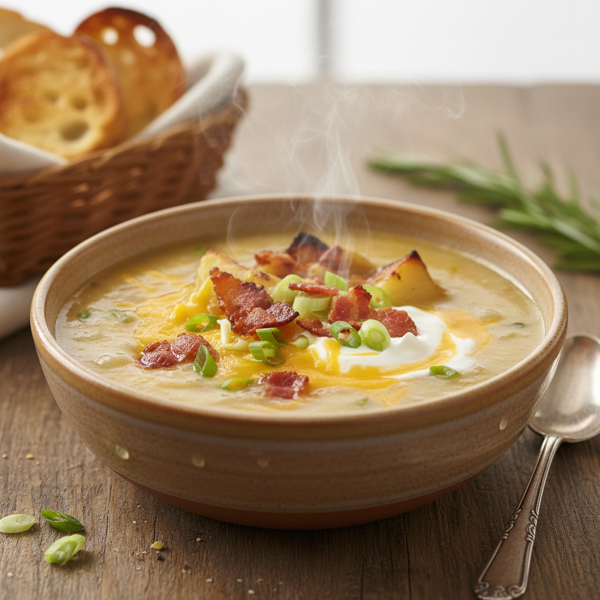 Creamy Baked Potato Soup Delight recipe