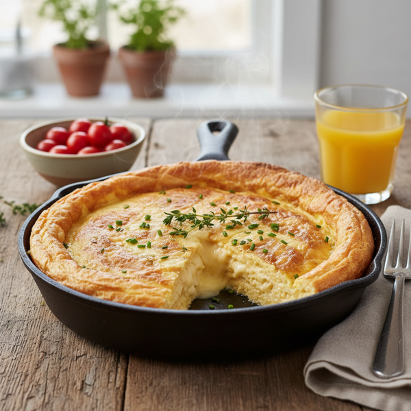 Creamy Baked Swiss Cheese Omelet recipe
