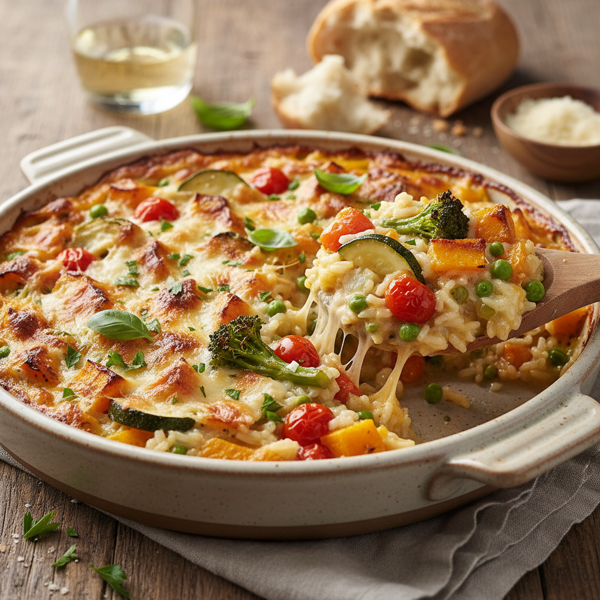 Creamy Baked Vegetable Risotto recipe