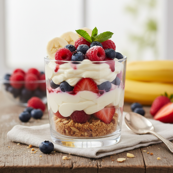 Creamy Banana Berry Delight recipe