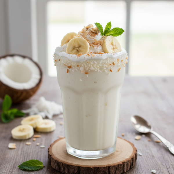 Creamy Banana Coconut Bliss Smoothie recipe