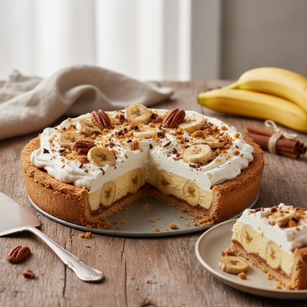 Creamy Banana Delight Pie recipe