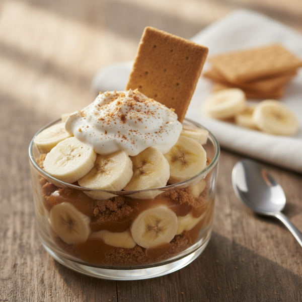 Creamy Banana Graham Cracker Delight recipe