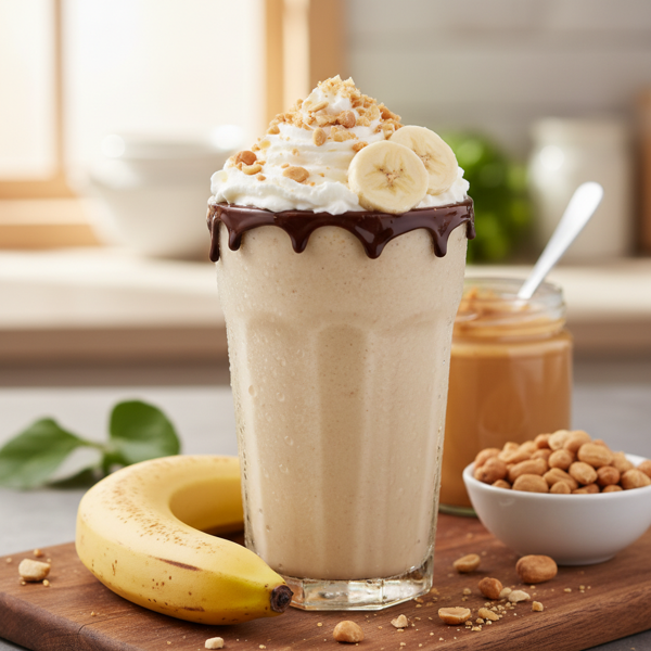 Creamy Banana Peanut Butter Power Shake recipe