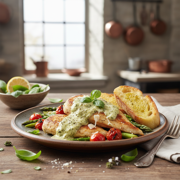 Creamy Basil Chicken Delight recipe