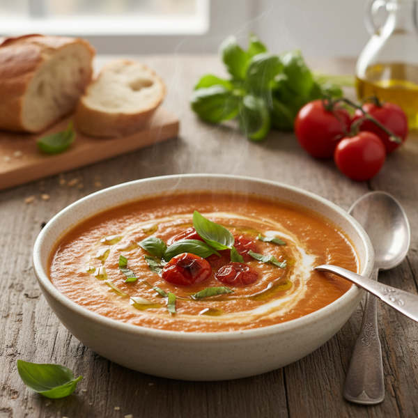 Creamy Basil Tomato Bisque recipe