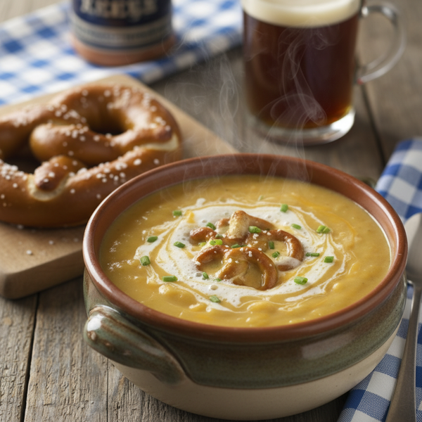 Creamy Bavarian Beer Cheese Soup recipe