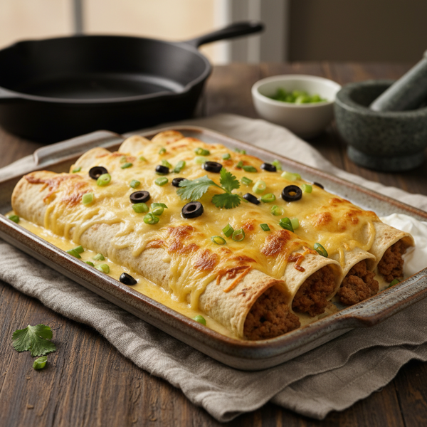 Creamy Beef Enchiladas Supreme recipe