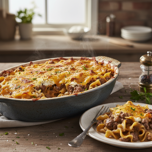 Creamy Beef Noodle Bake recipe