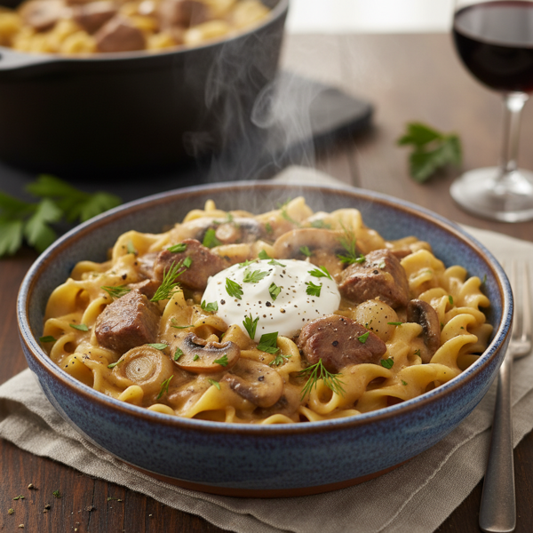 Creamy Beef Noodle Delight recipe