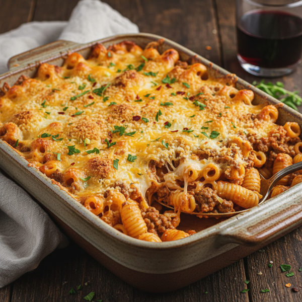 Creamy Beef Pasta Bake recipe