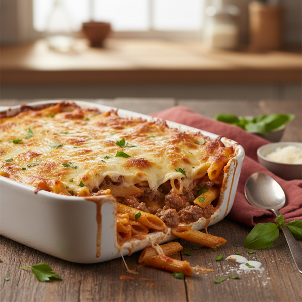 Creamy Beef & Penne Bake recipe
