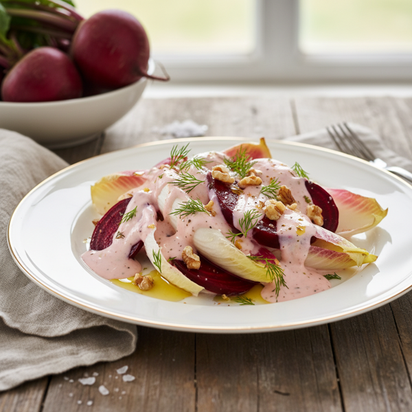 Creamy Belgian Endive and Beetroot Delight recipe