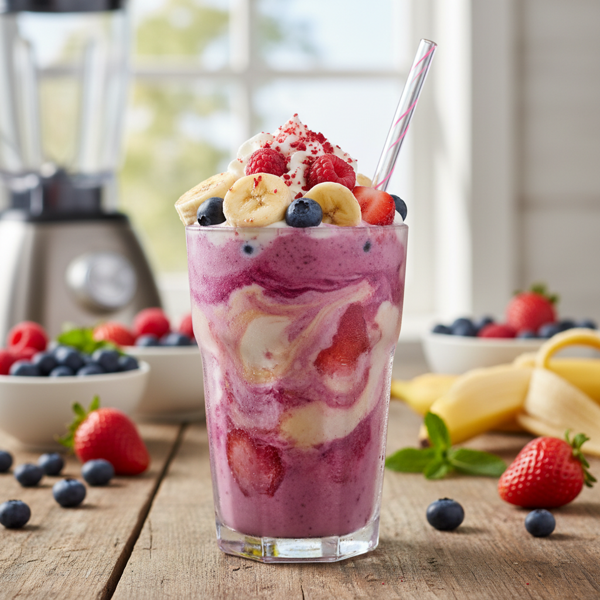 Creamy Berry Banana Blast Smoothie recipe