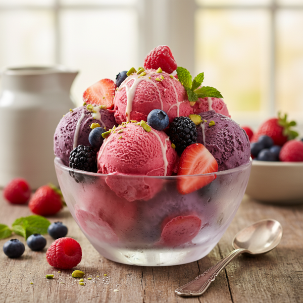 Creamy Berry Bliss Ice Cream recipe