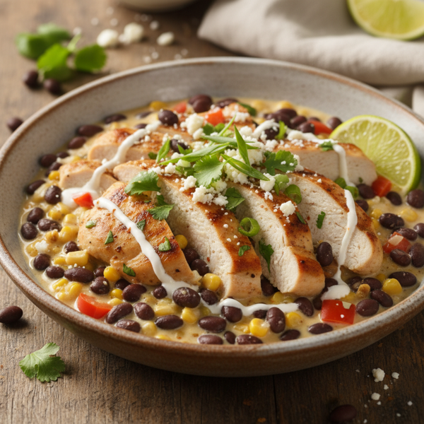 Creamy Black Bean Chicken Delight recipe