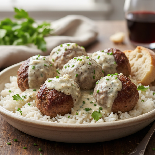 Creamy Bleu Cheese Meatball Delight recipe