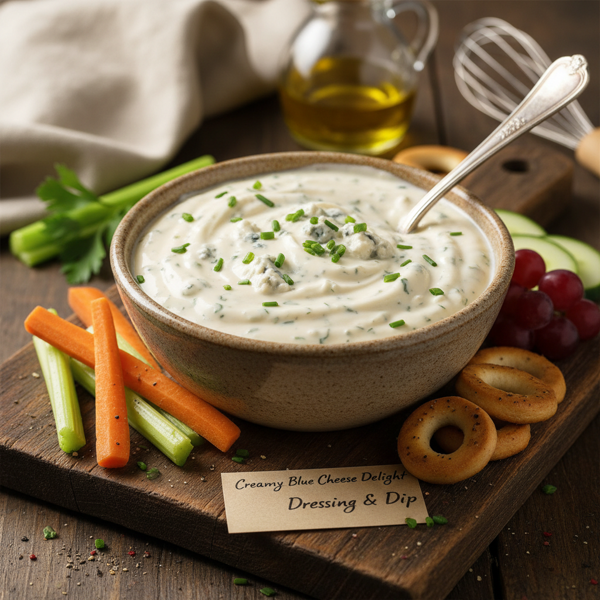 Creamy Blue Cheese Delight Dressing & Dip recipe