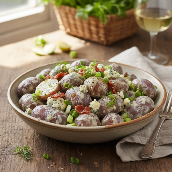 Creamy Blue Potato Salad Delight recipe