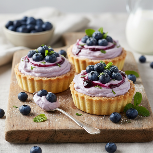Creamy Blueberry Delight Tarts recipe