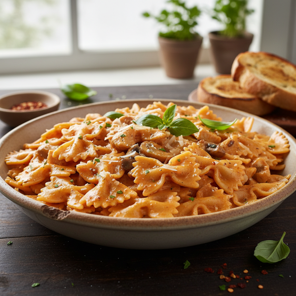 Creamy Bow Tie Pasta with Palamino Sauce recipe