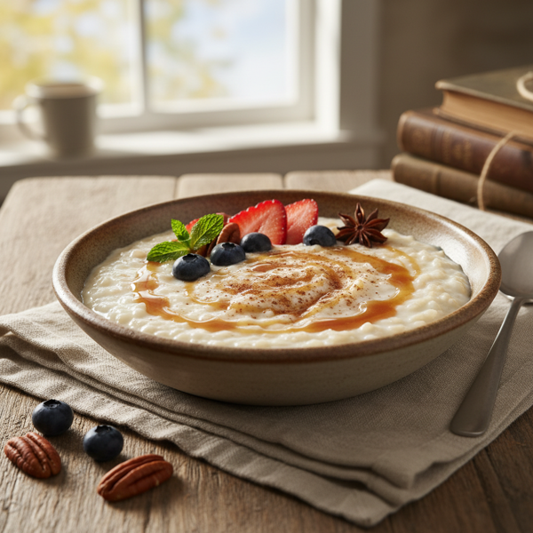 Creamy Breakfast Rice Pudding Delight recipe