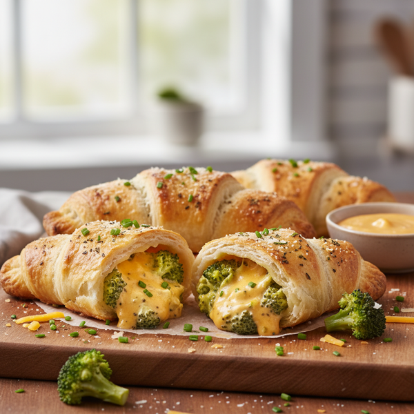 Creamy Broccoli-Cheese Crescent Pockets recipe