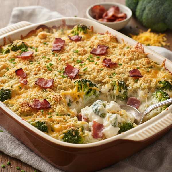 Creamy Broccoli Bacon Bake recipe