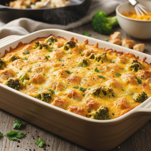 Creamy Broccoli Cheese Chicken Bake recipe