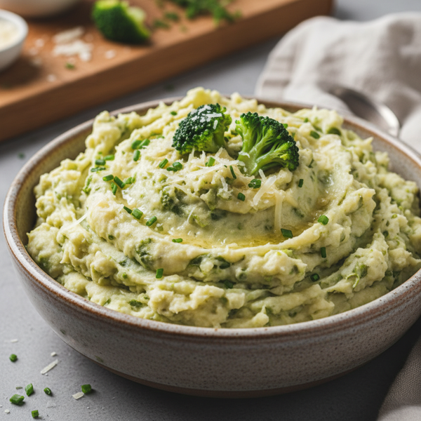 Creamy Broccoli Parmesan Mashed Potatoes recipe