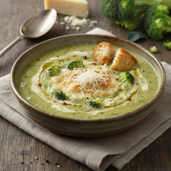 Creamy Broccoli & Asiago Cheese Soup recipe