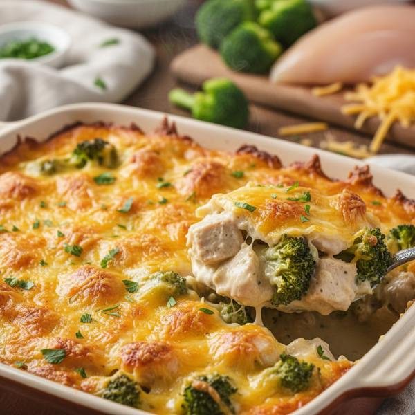 Creamy Broccoli and Chicken Casserole recipe
