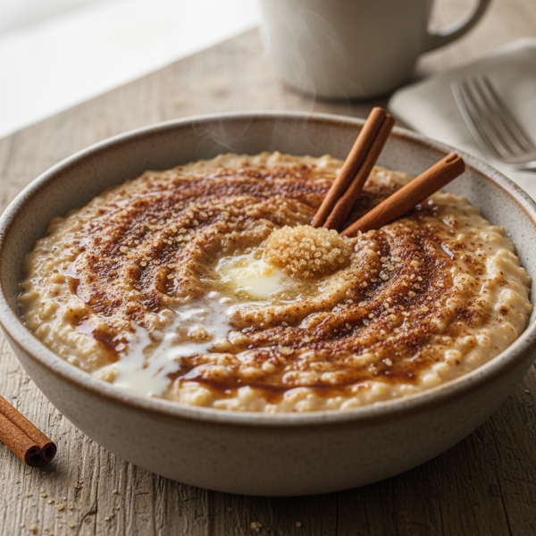 Creamy Brown Sugar Cinnamon Oatmeal Delight recipe