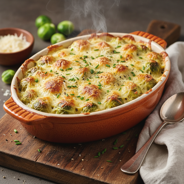 Creamy Brussels Sprouts Gratin Delight recipe
