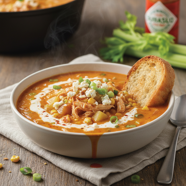 Creamy Buffalo Chicken Chowder recipe