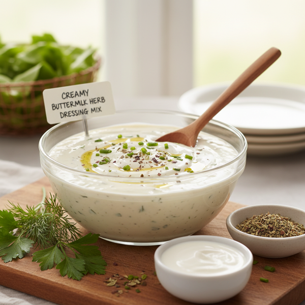 Creamy Buttermilk Herb Dressing Mix recipe