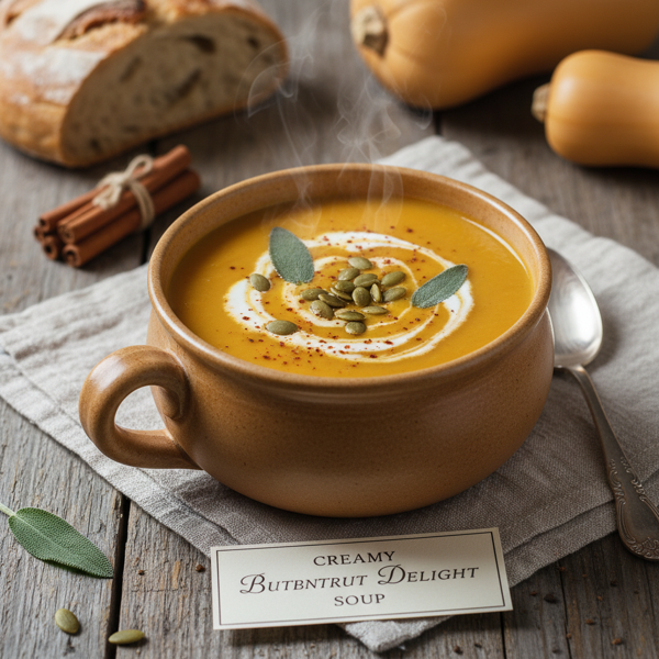 Creamy Butternut Delight Soup recipe