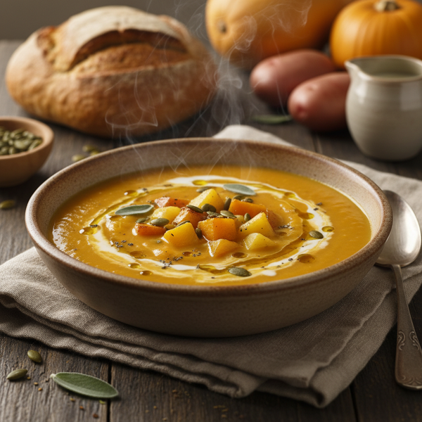 Creamy Butternut Squash and Potato Soup recipe