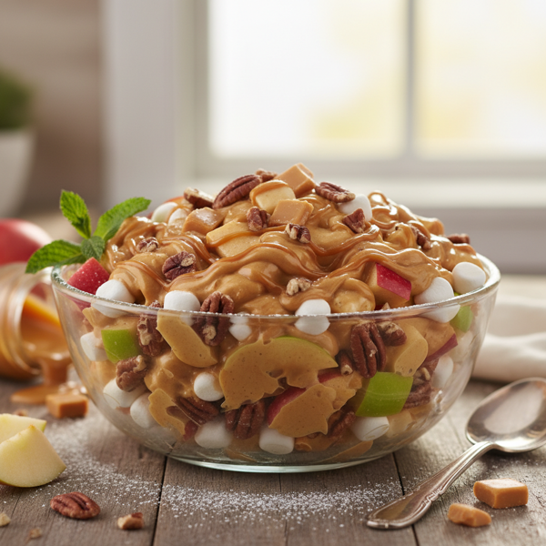 Creamy Butterscotch Apple Delight Salad recipe