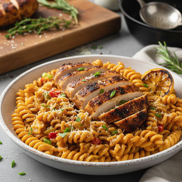 Creamy Cajun Chicken Alfredo Pasta recipe